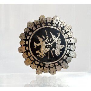 Mekkala, Goddess of Lightening & Ramasoon Siam Sterling Silver Pendant